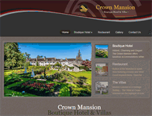 Tablet Screenshot of crownmansion.com
